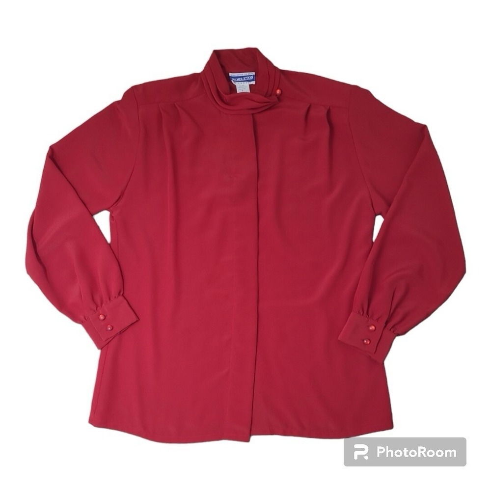 Pendleton Women's Mock Button Neck Button Down Vi… - image 6